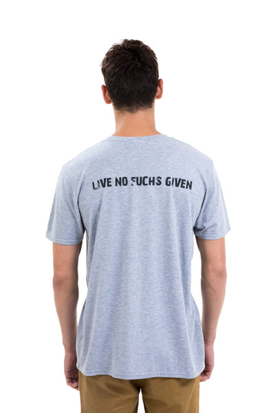 Unisex Essential Slogan White Longline T-Shirt – #NoFuchsGiven